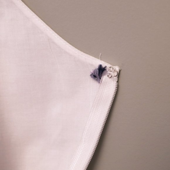 Vera Wang Lavender Label White Bubble Bottom Empire Dress - Picture 11 of 13